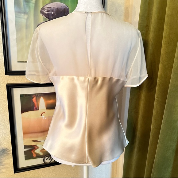 Geri Gerard Collection Silk Short Sleeve Blouse Too - Picture 3 of 9